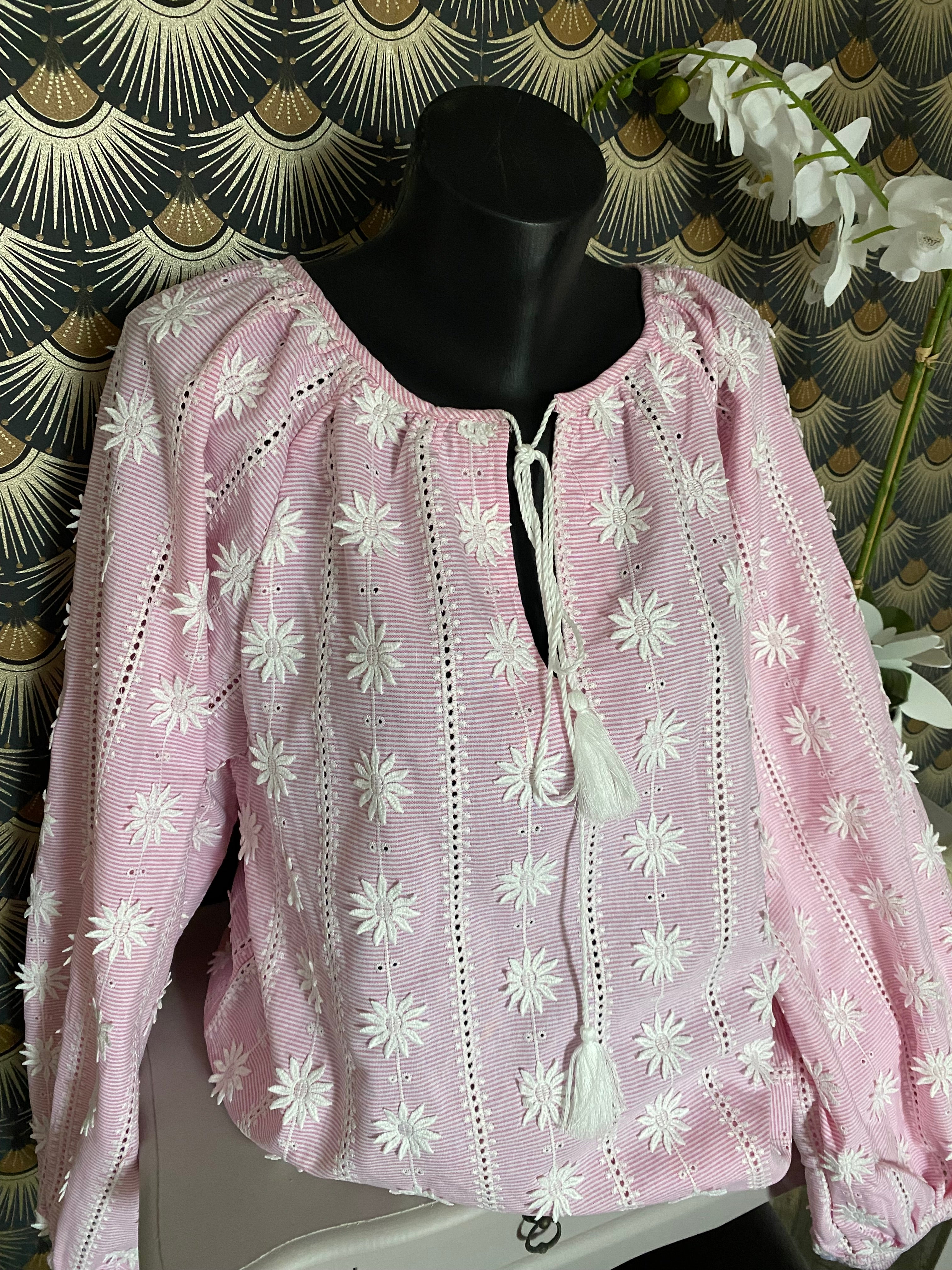BLOUSE LOVENA 2 TU 36/46  ROSE