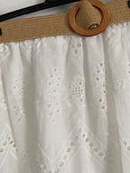 JUPE BOHEME  38/46  BRODERIE ANGLAISE