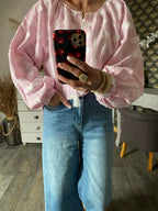 BLOUSE LOVENA 2 TU 36/46  ROSE