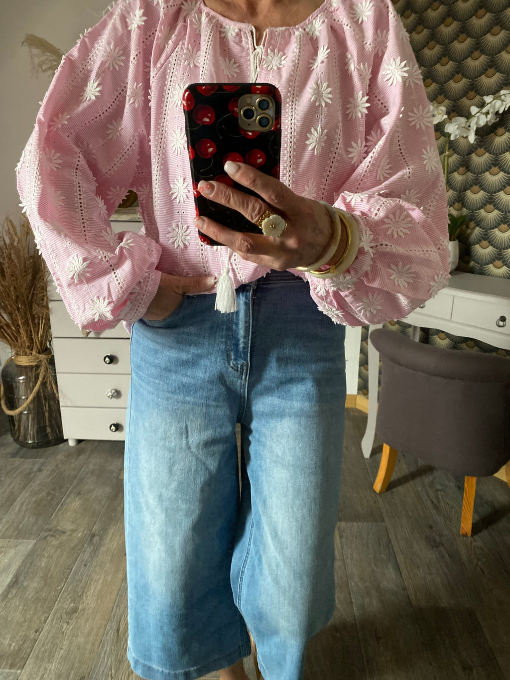 BLOUSE LOVENA 2 TU 36/46  ROSE