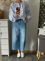 BLOUSE LOVENA 2TU 36/46  BLEU