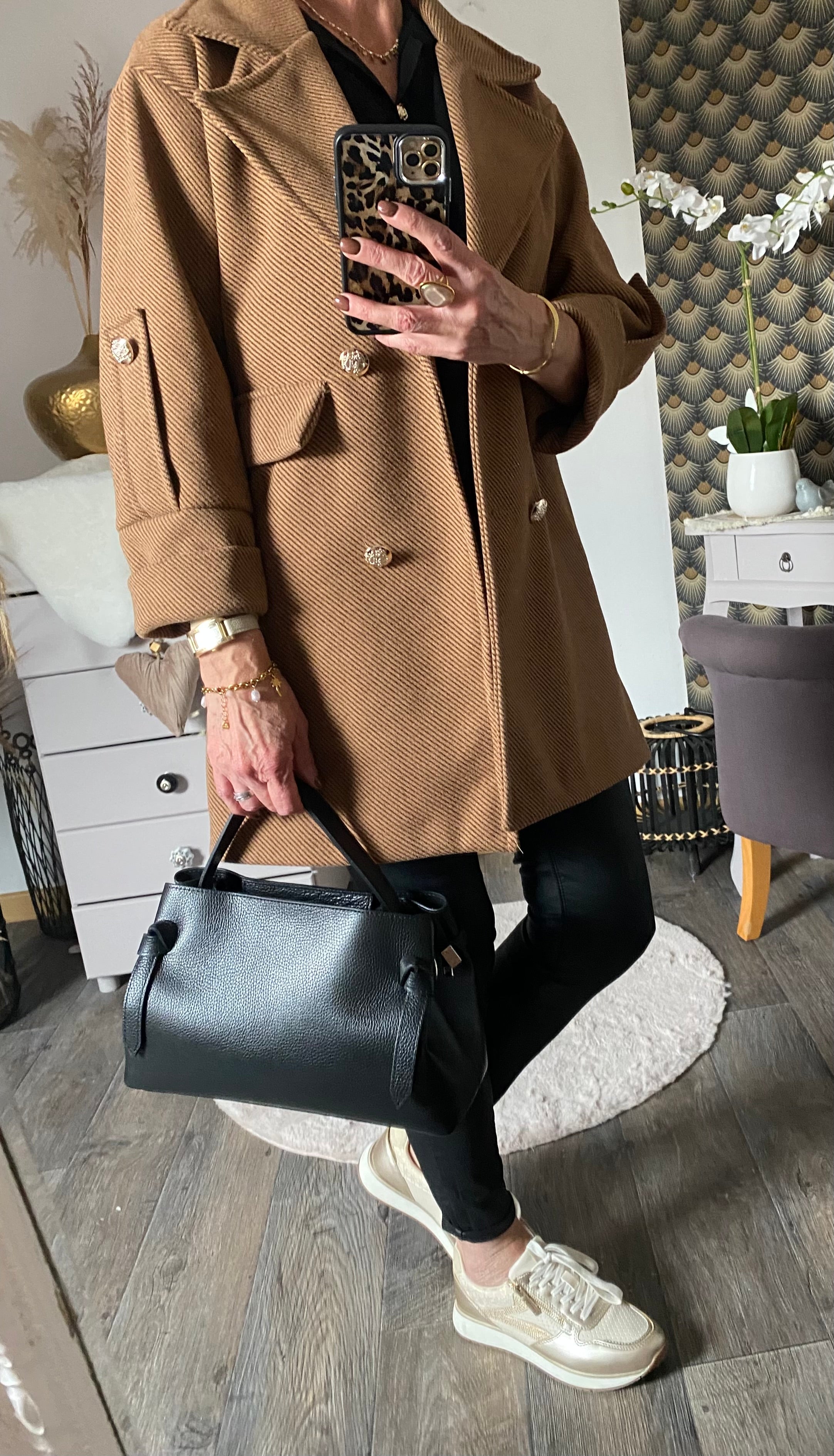 MANTEAU ANGELA CAMEL TU34/42
