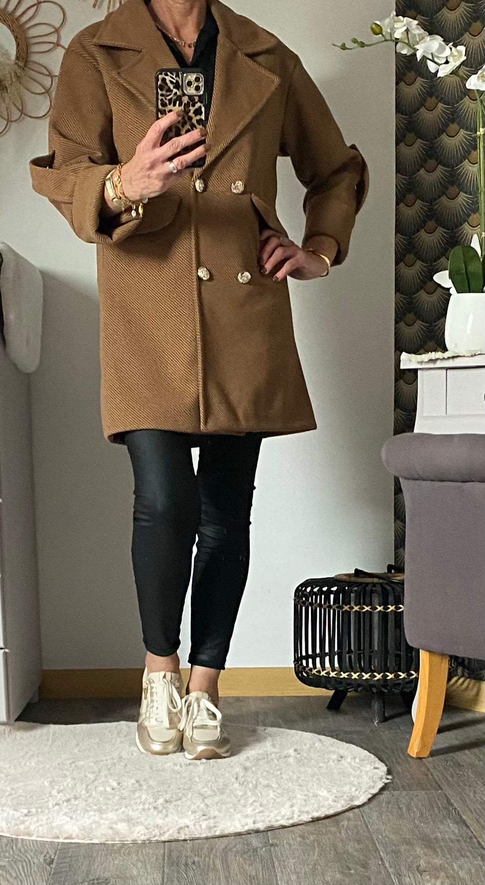 MANTEAU ANGELA CAMEL TU34/42