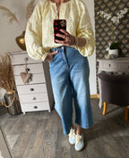 BLOUSE LOVENA 2   TU 36/46  JAUNE PALE