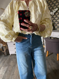 BLOUSE LOVENA 2   TU 36/46  JAUNE PALE