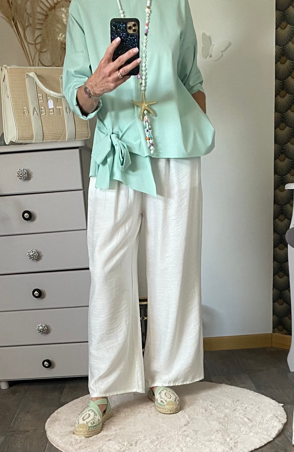 TOP MIA  VERT D'EAU  36 PETIT 46