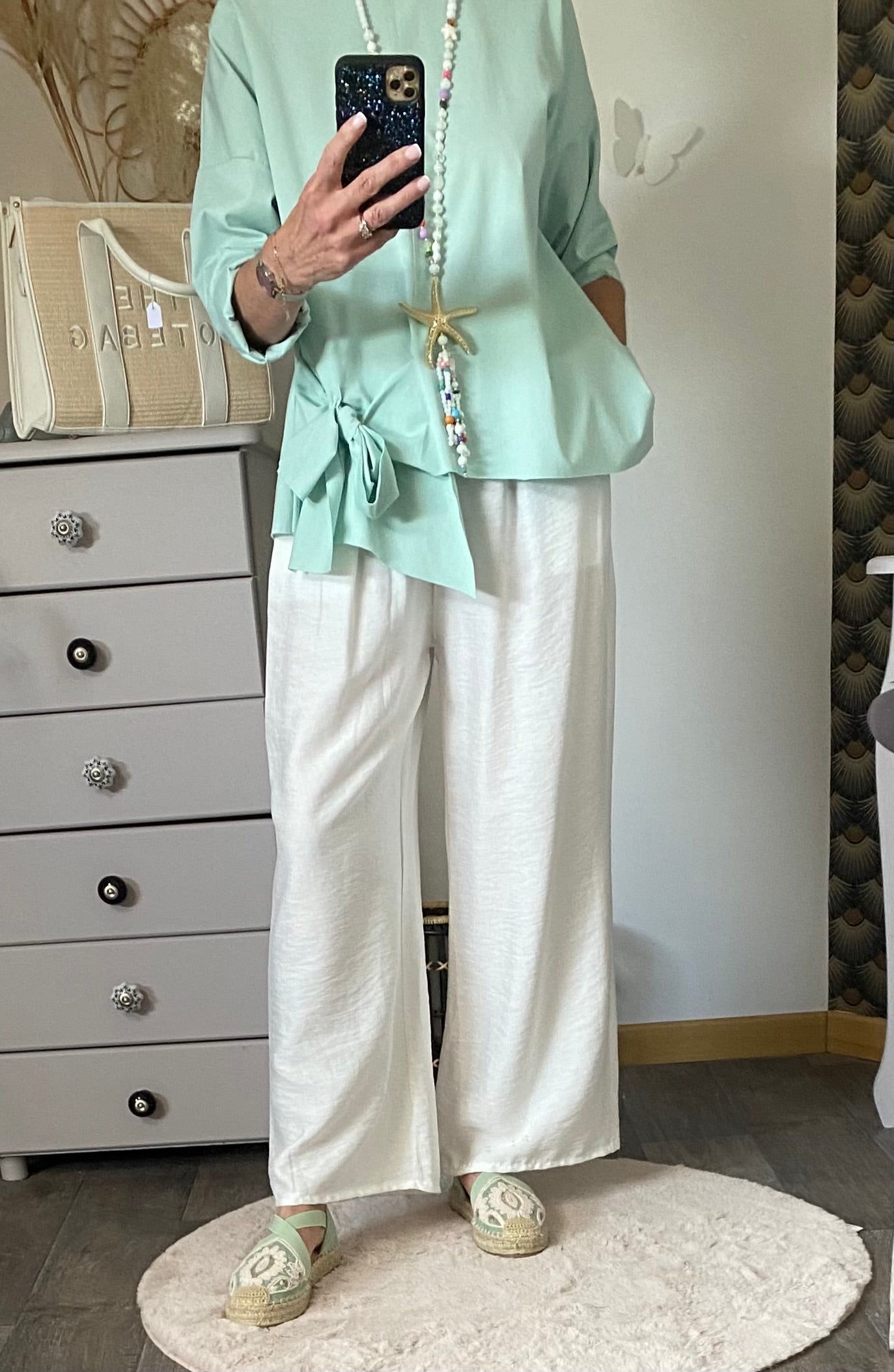 TOP MIA  VERT D'EAU  36 PETIT 46