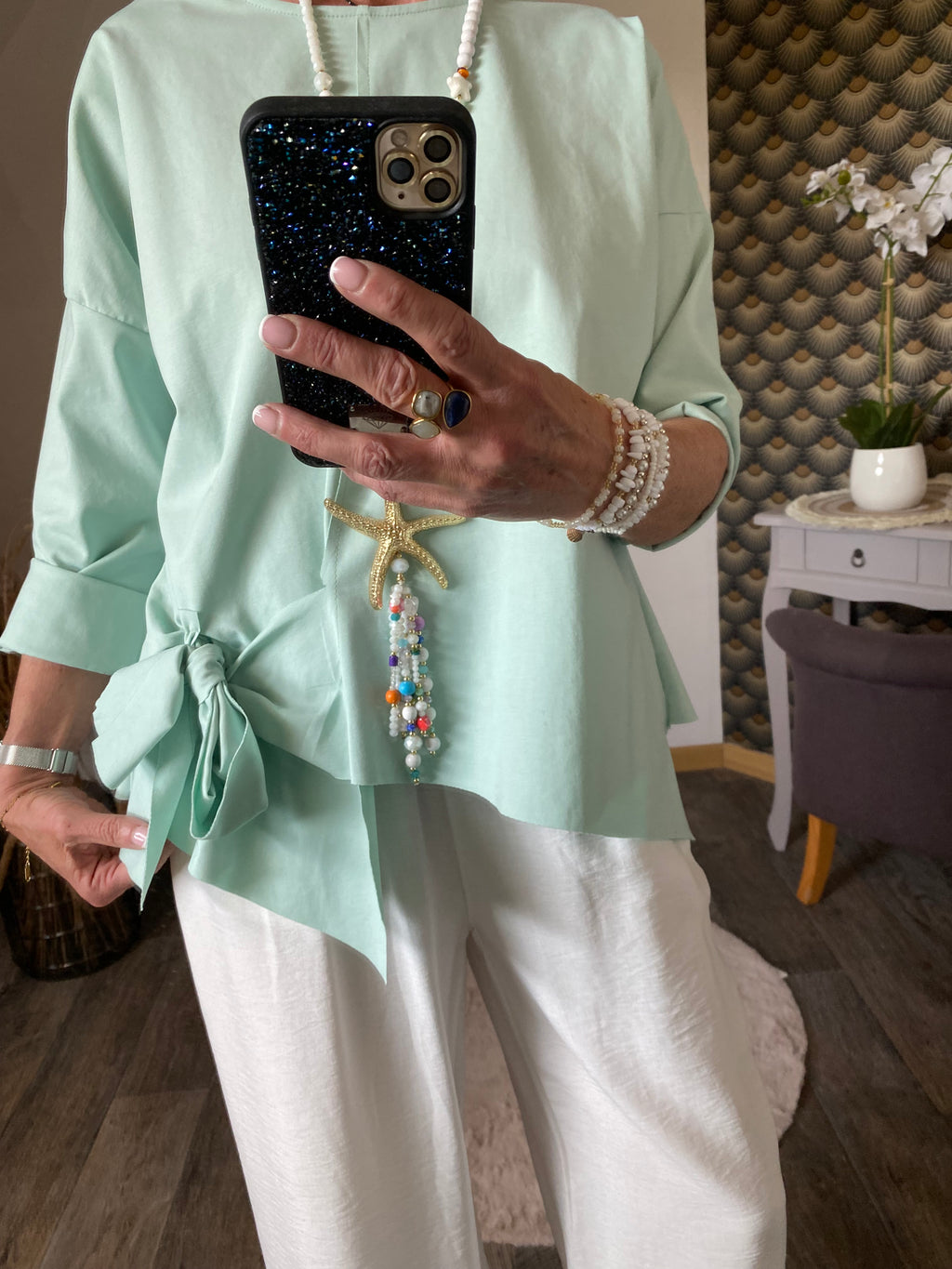 TOP MIA  VERT D'EAU  36 PETIT 46