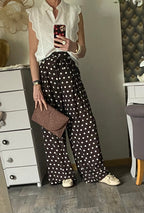 PANTALON KEZY FLUIDE A POIS   TU 34/40