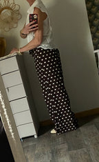 PANTALON KEZY FLUIDE A POIS   TU 34/40