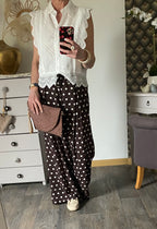 PANTALON KEZY FLUIDE A POIS   TU 34/40