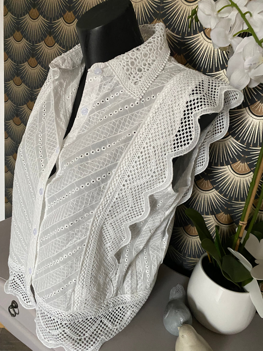 TOP BRODE TAILLE M OU L