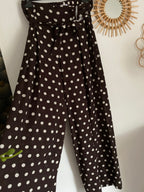 PANTALON KEZY FLUIDE A POIS   TU 34/40