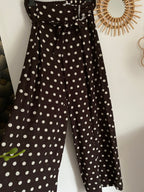 PANTALON KEZY FLUIDE A POIS   TU 34/40