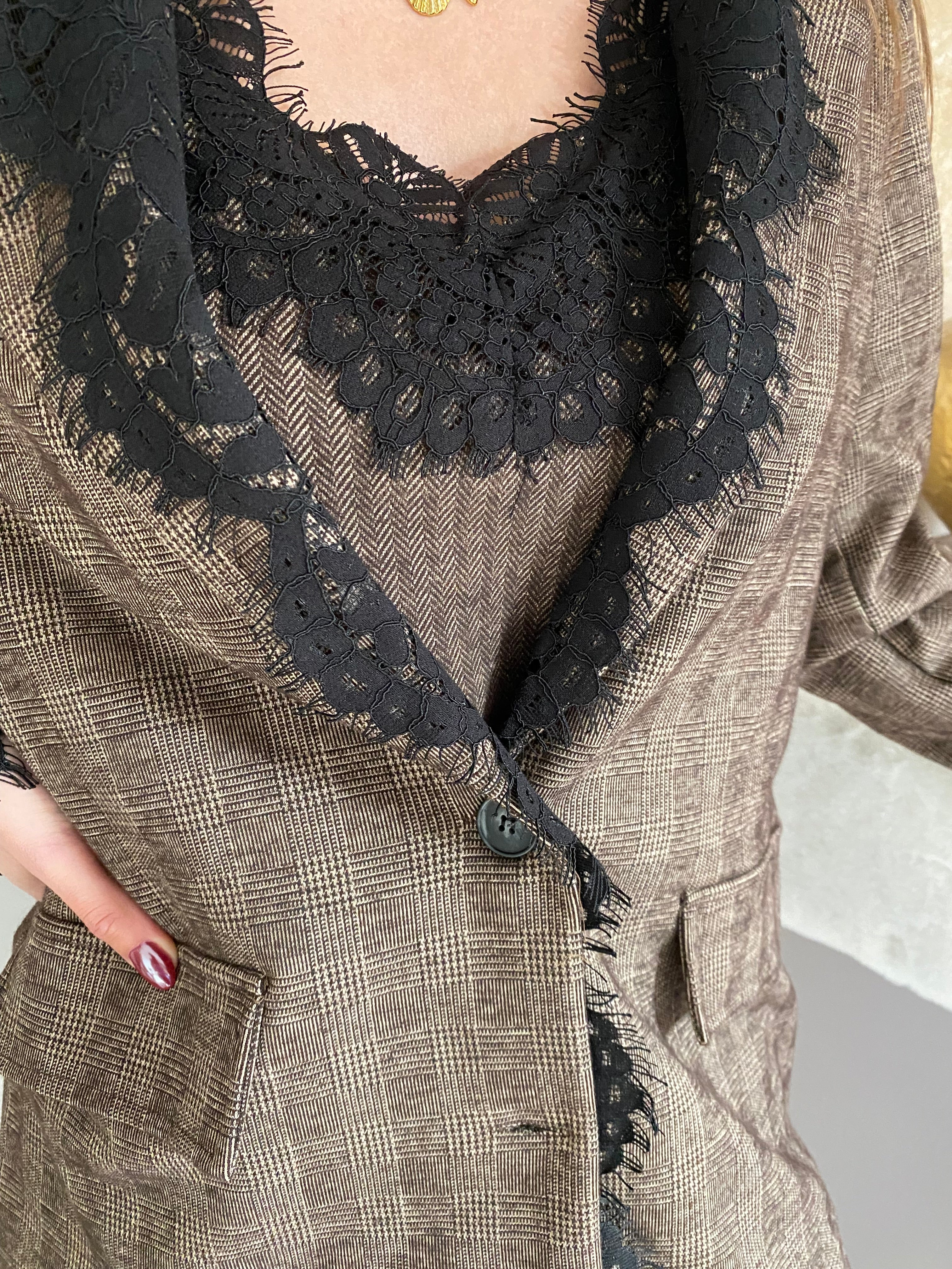 VESTE BLAZER DENTELLE CHO  TU36/44