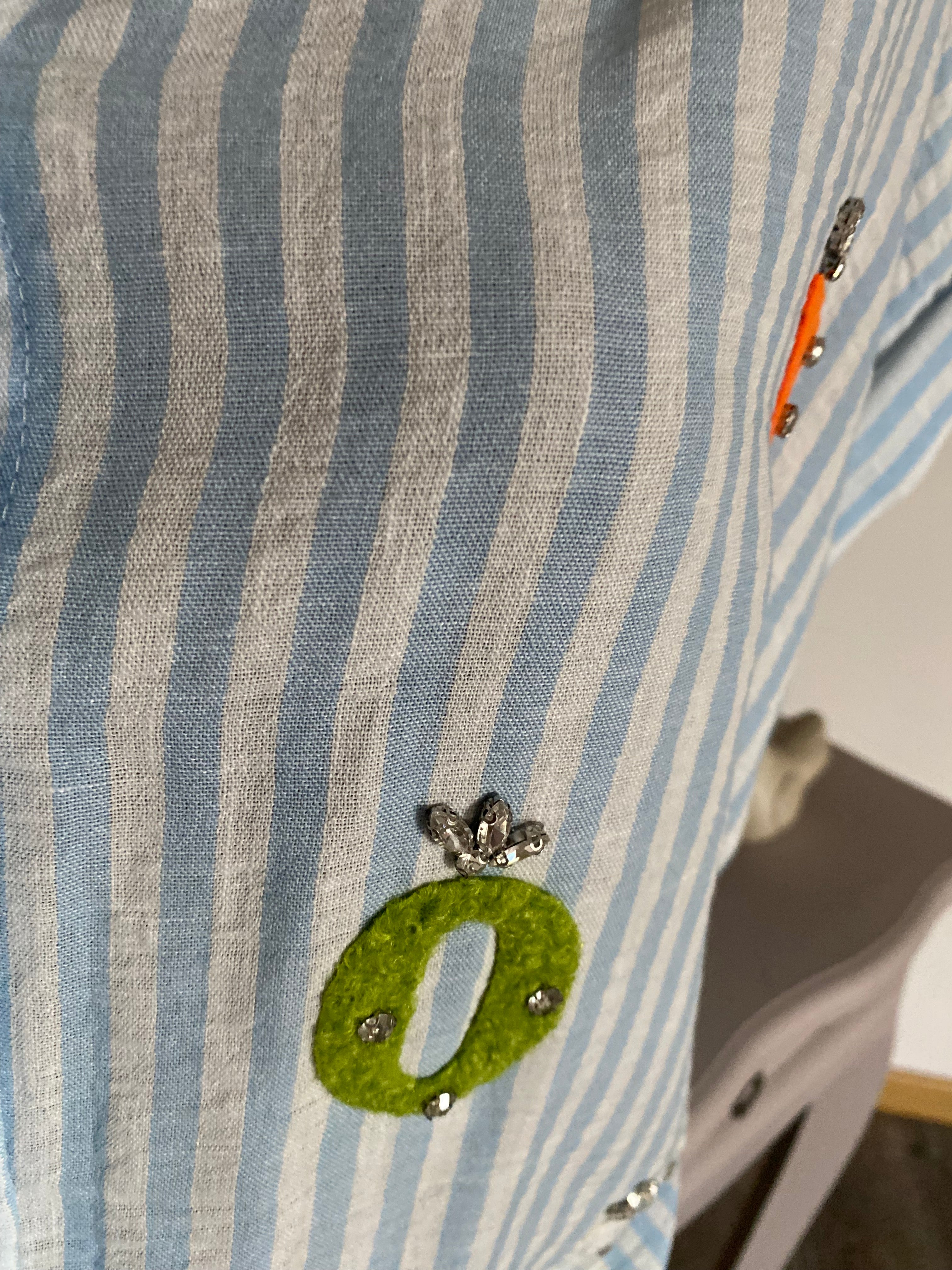 BLOUSE VISCOSE CORINNE BLEU  TU 36/46