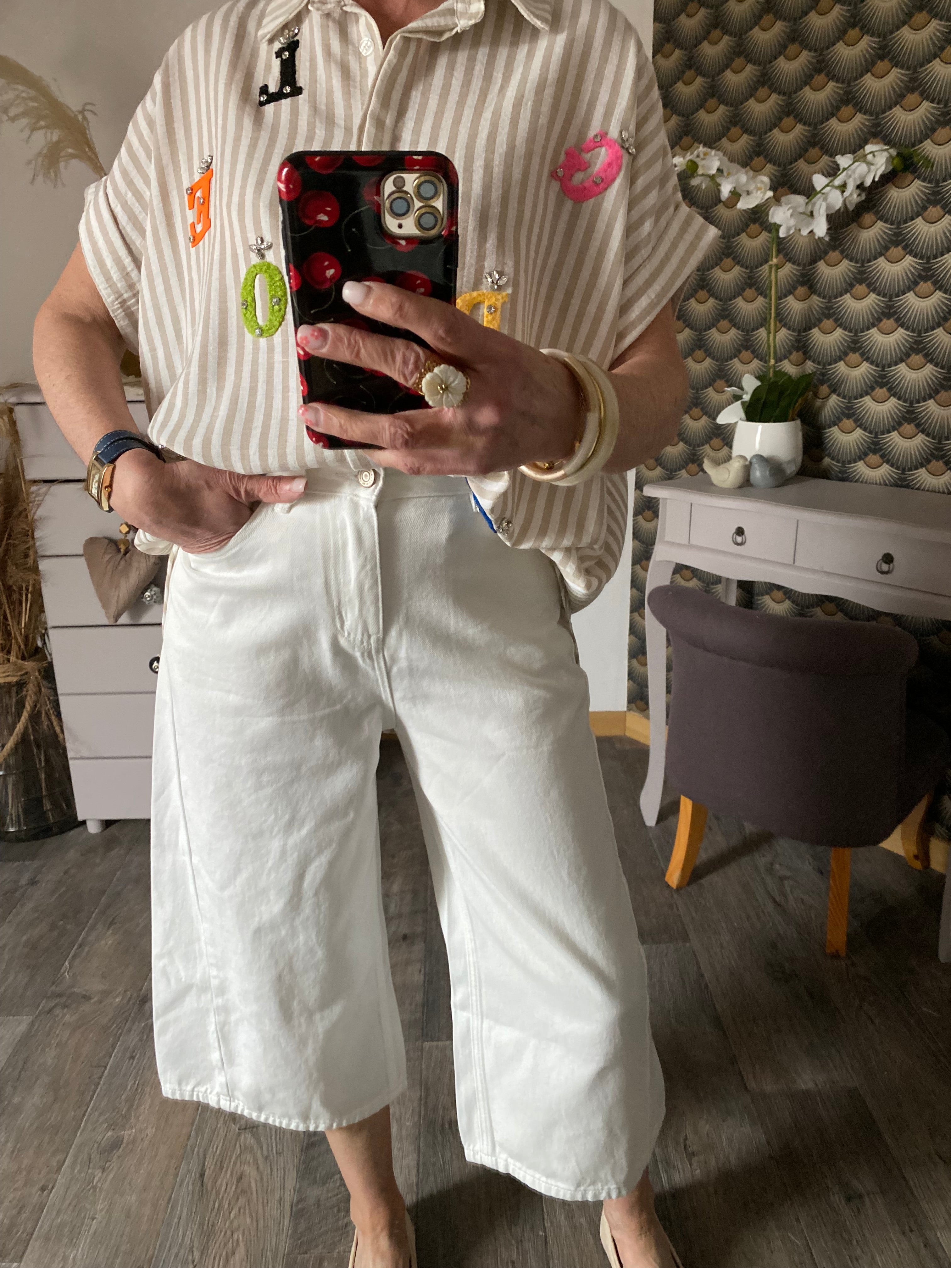 BERNUDA BLANC TAILLE S