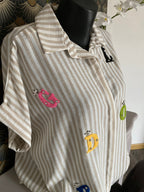 BLOUSE VISCOSE CORINNE ECRU  TU 36/46