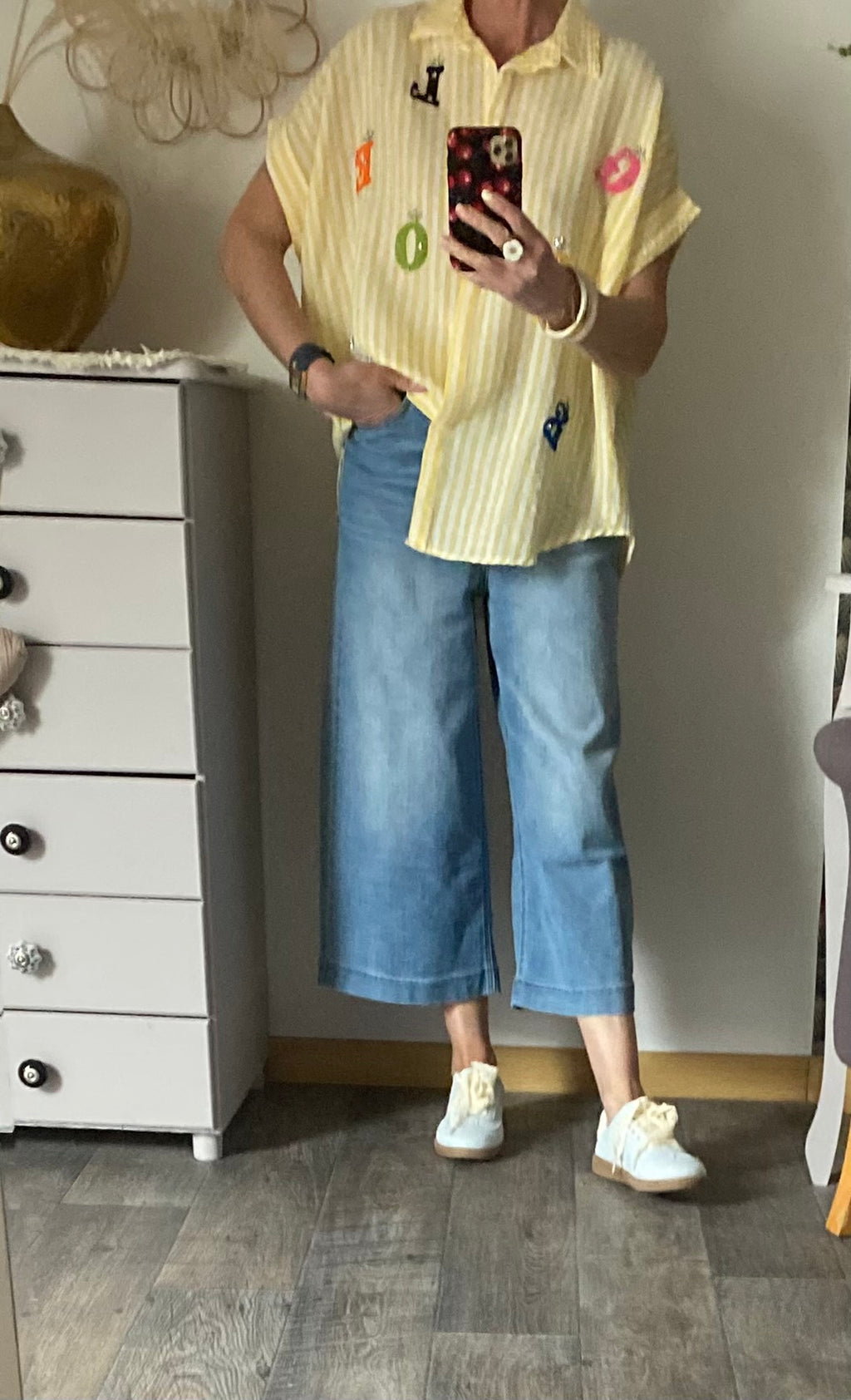 BLOUSE VISCOSE CORINNE JAUNE TU 36/46
