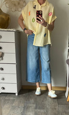 BLOUSE VISCOSE CORINNE JAUNE TU 36/46