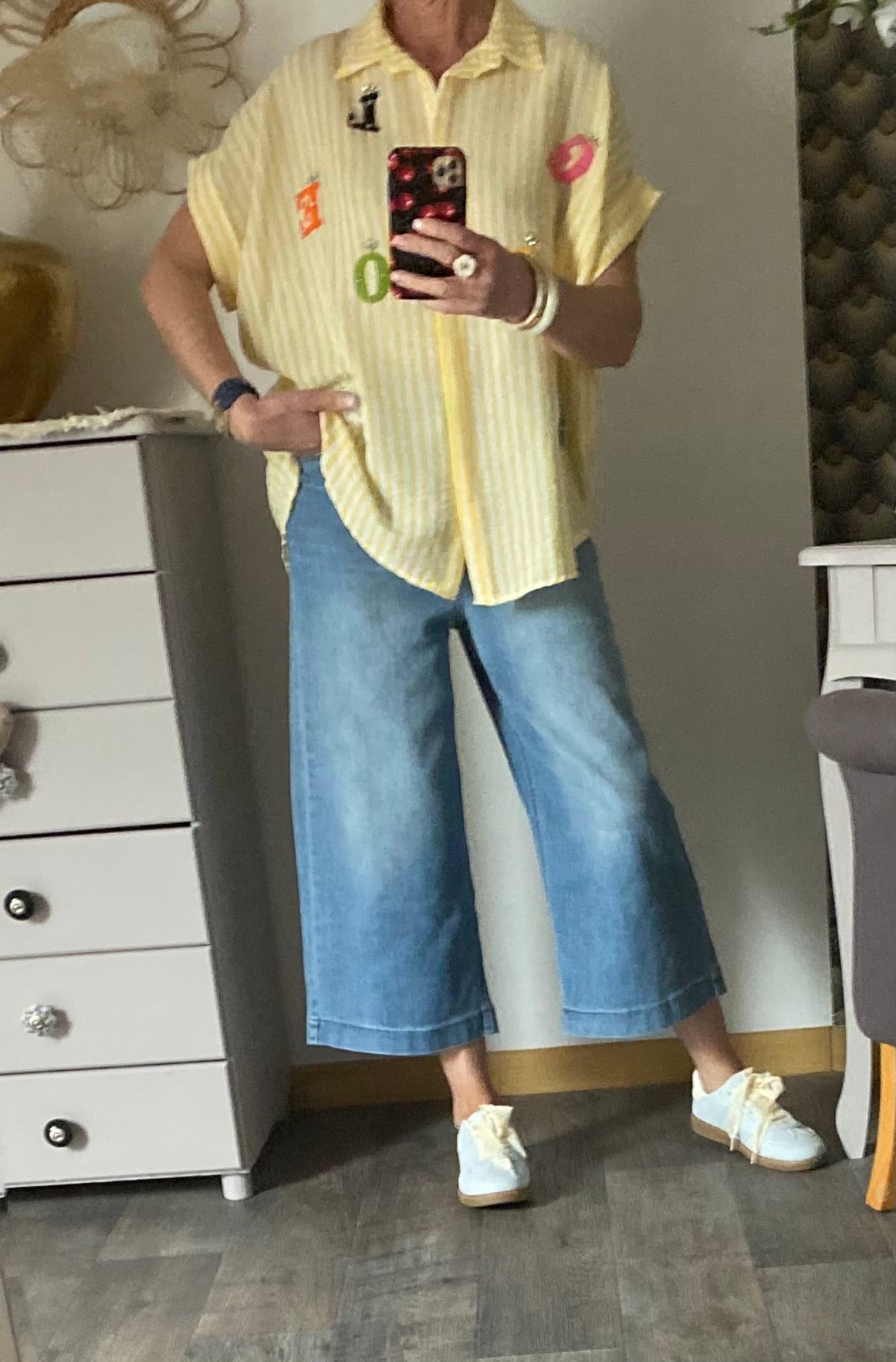 BLOUSE VISCOSE CORINNE JAUNE TU 36/46