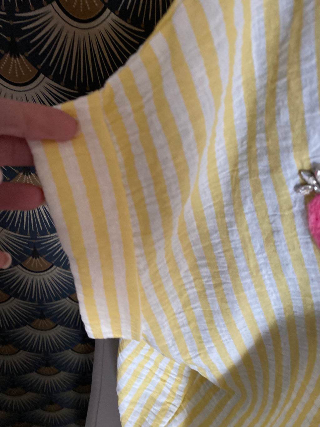 BLOUSE VISCOSE CORINNE JAUNE TU 36/46