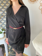 ROBE DENTELLE NOIRE  TU36/42