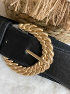 CEINTURES ELASTIQUE FANTAISIE existe en noir et ecru