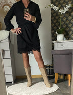 ROBE DENTELLE NOIRE  TU36/42