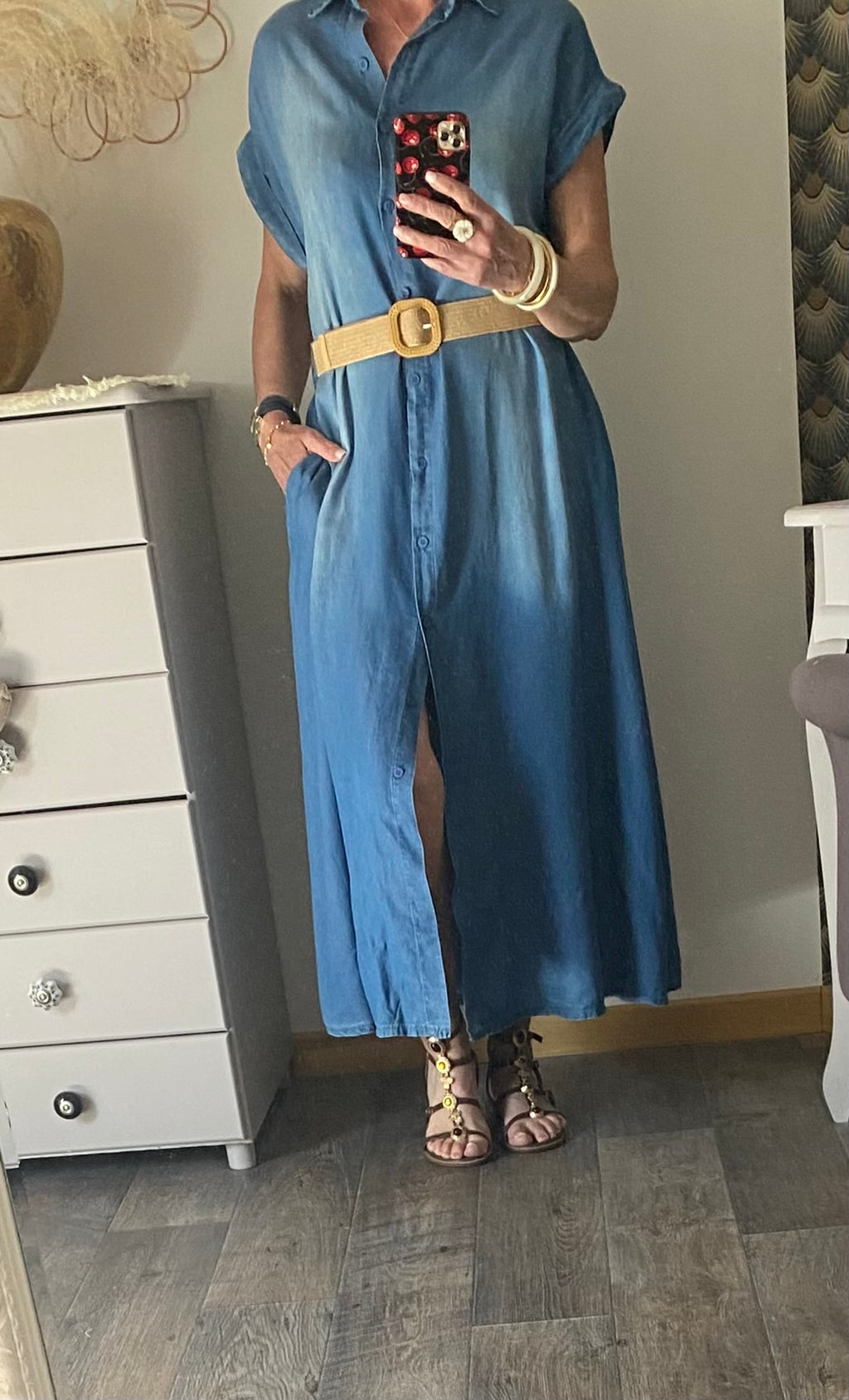 ROBE LONGUE  LYOCEL  TU 36/44