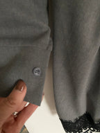 ROBE DENTELLE GRISE TU36/42