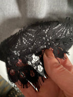 ROBE DENTELLE GRISE TU36/42