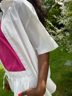 VESTE CHEMISE BLANCHE COLLECTION DOLCE VITA  S/M  OU L/XL