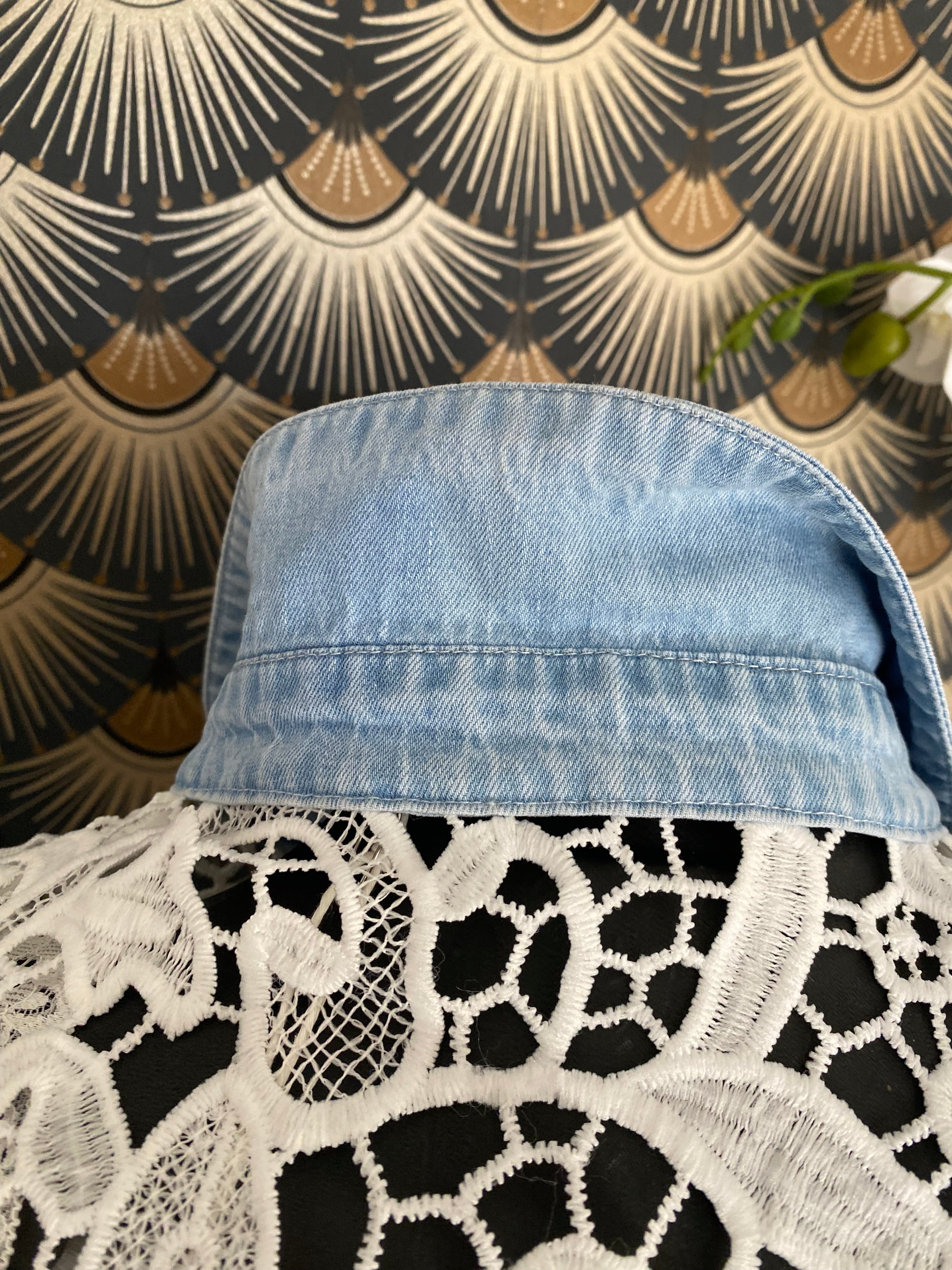 CHEMISE CROCHET ET JEAN  TAILLE S/M