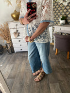 CHEMISE CROCHET ET JEAN  TAILLE S/M