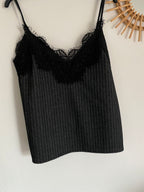 TOP RAYE CARLA TU 34/40  CHOCOLAT OU NOIR