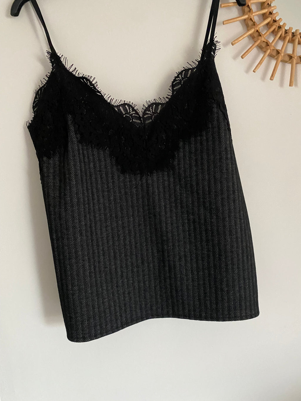 TOP RAYE CARLA TU 34/40  CHOCOLAT OU NOIR