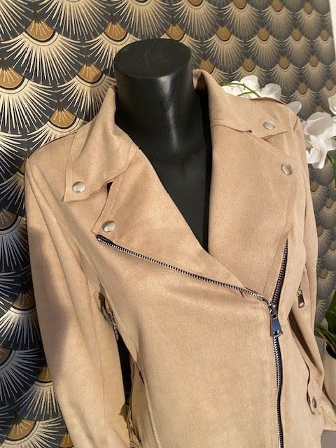 VESTE PERFECTO BEIGE  S/M/L/XL