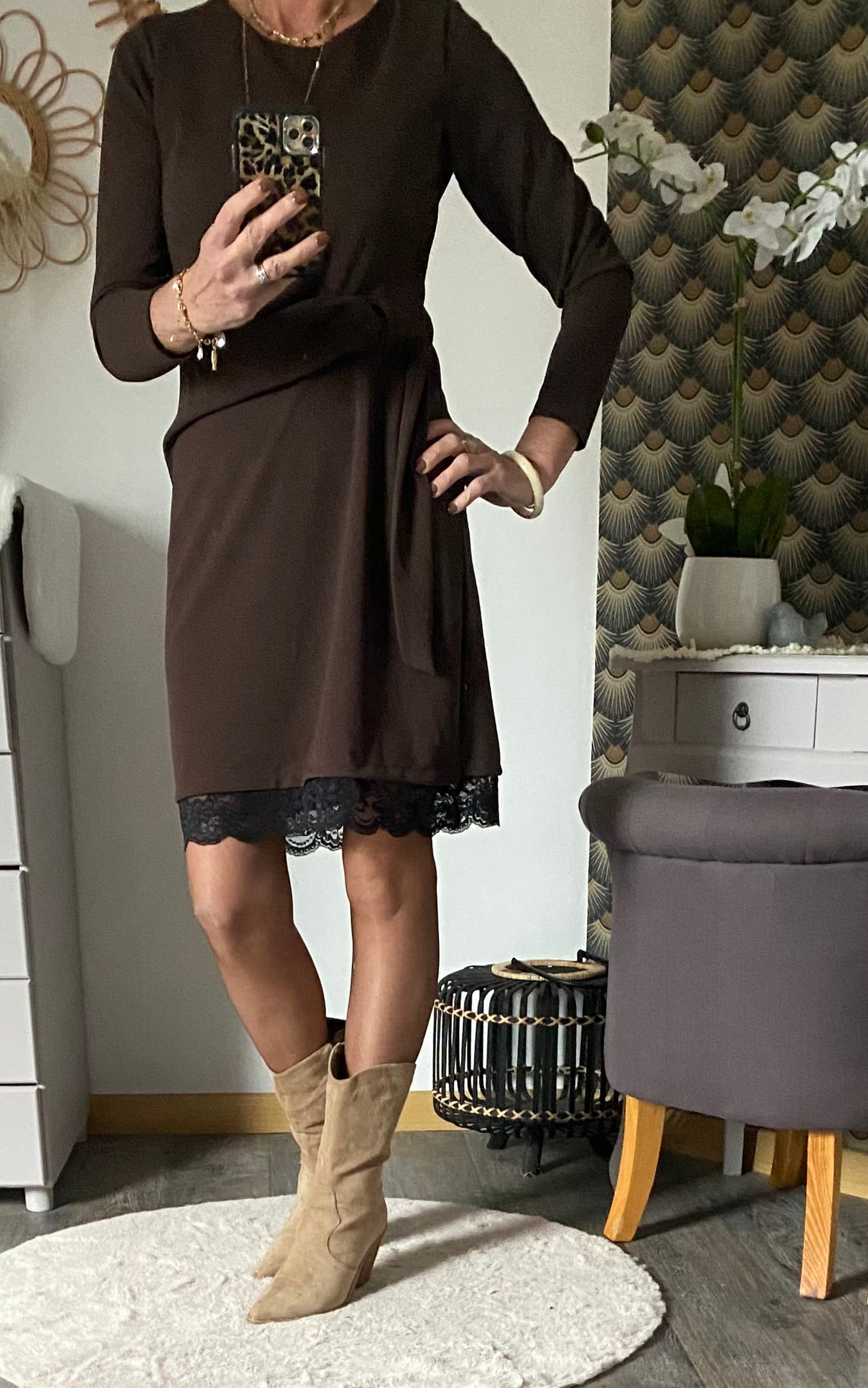 ROBE SYANA TU 34/40  CHOCO