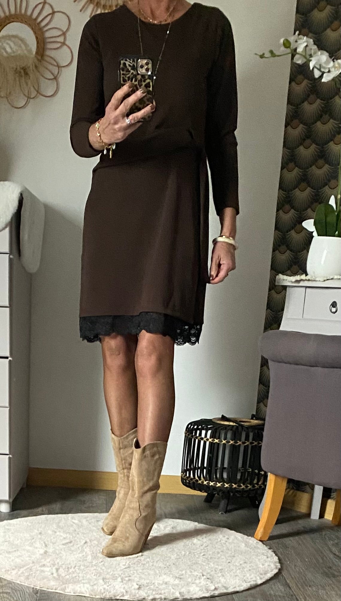 ROBE SYANA TU 34/40  CHOCO