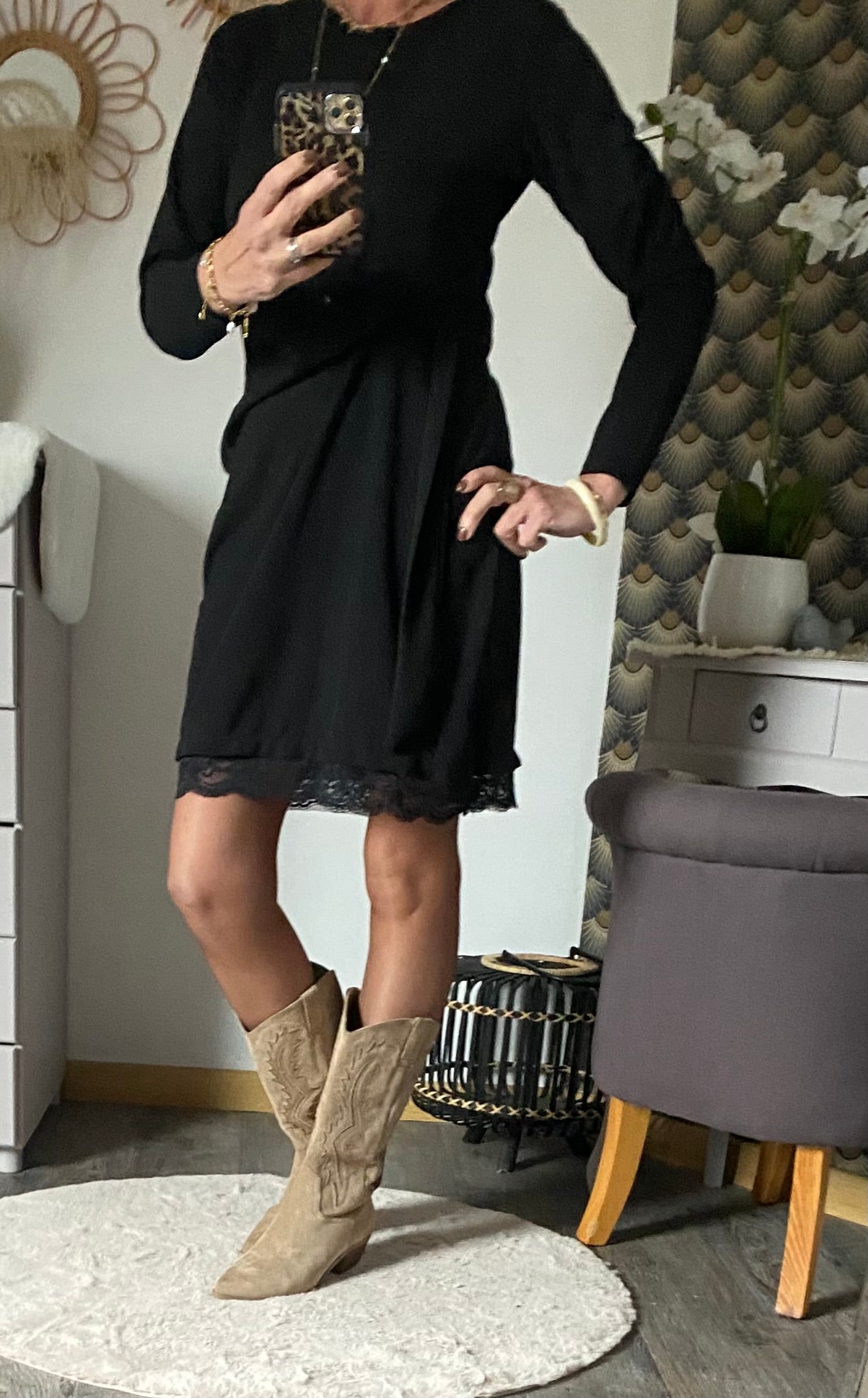 ROBE SYANA TU 34/40  NOIRE