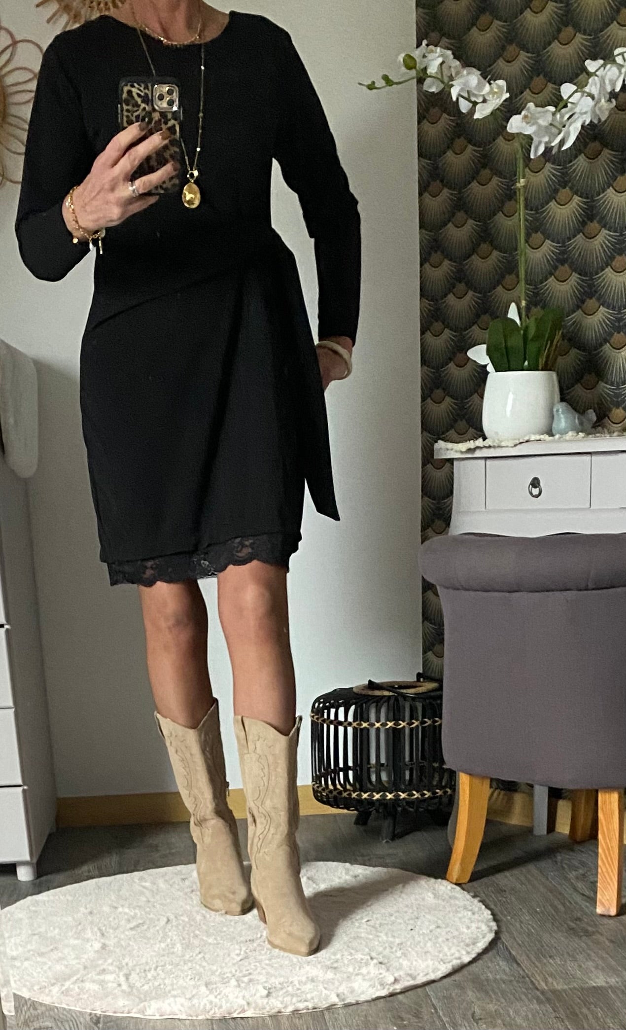 ROBE SYANA TU 34/40  NOIRE