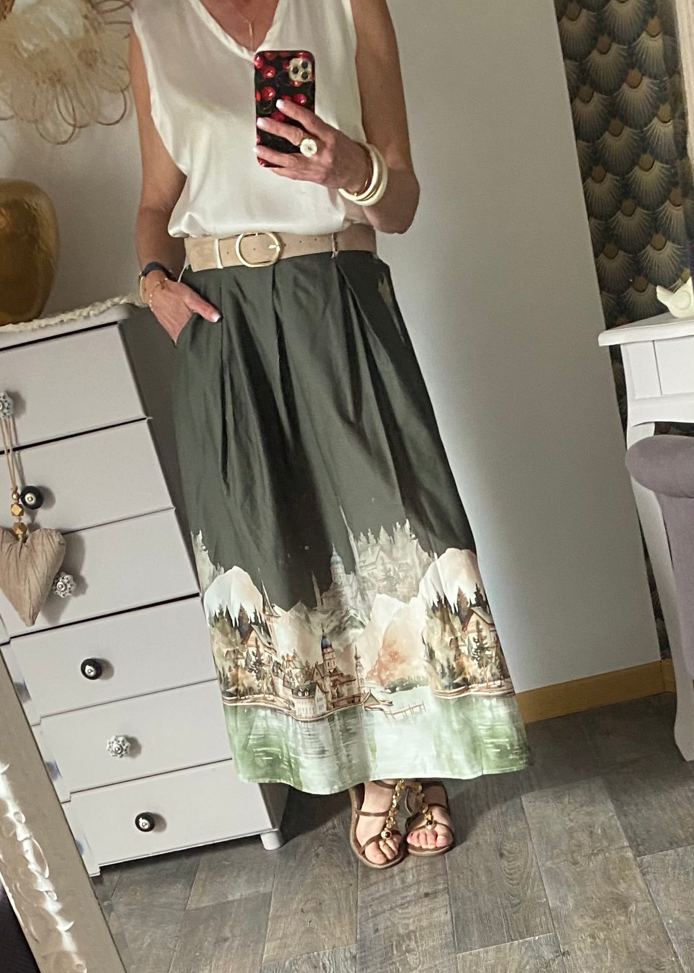 JUPE DOLCE VITA  KAKI  TU 36/42