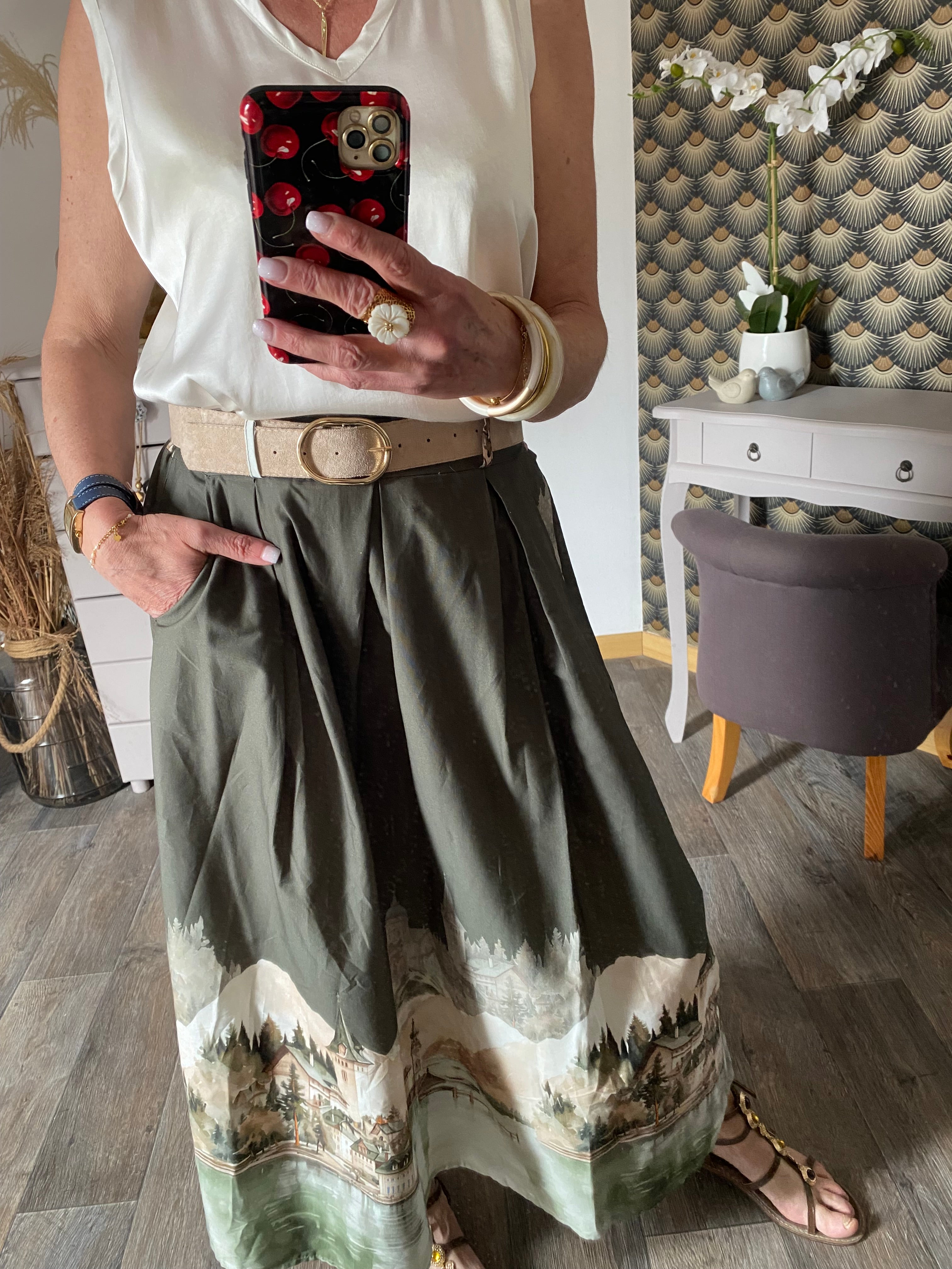 JUPE DOLCE VITA  KAKI  TU 36/42