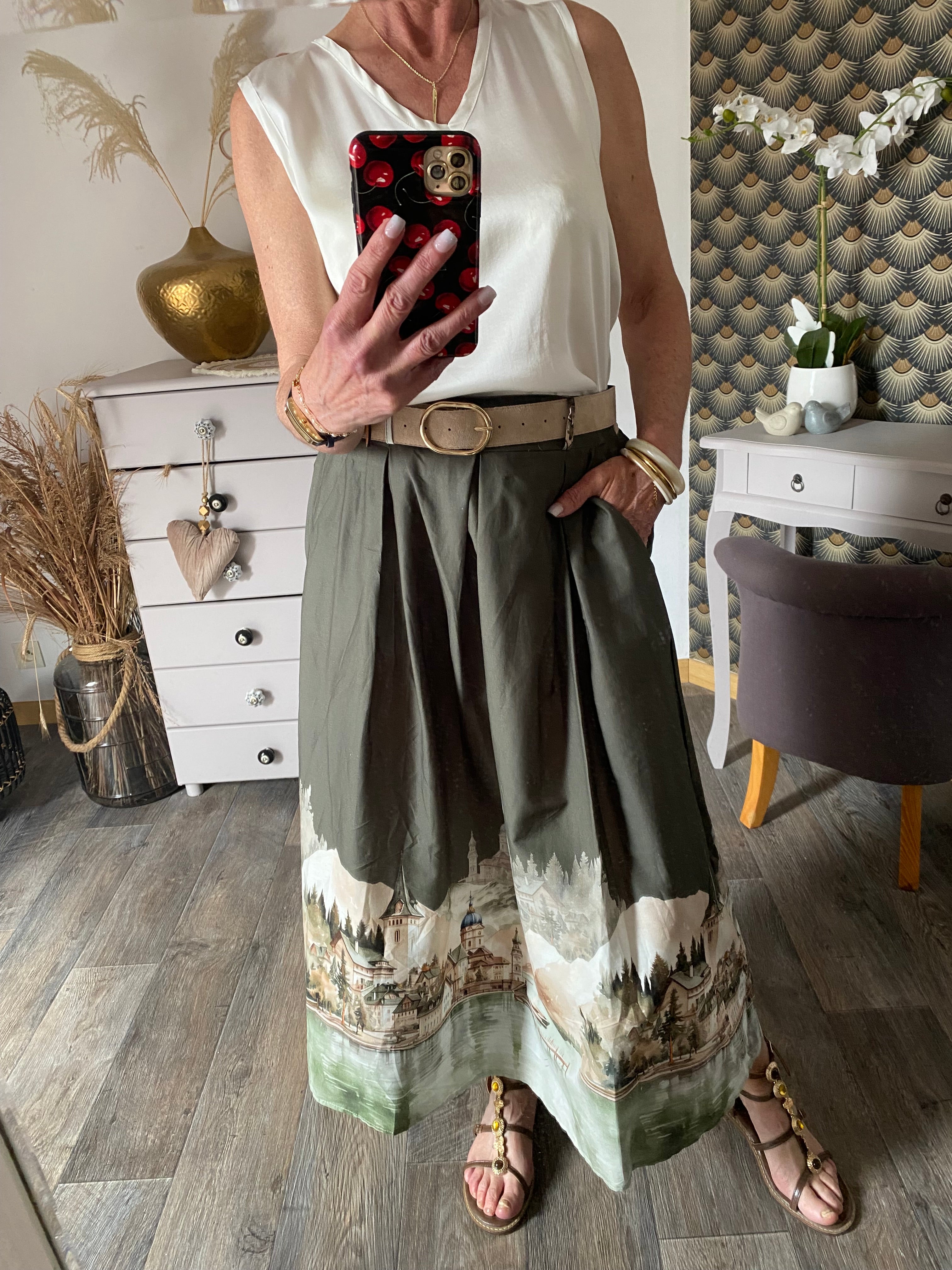 JUPE DOLCE VITA  KAKI  TU 36/42