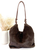SAC FAUSSE FOURRURE LEA CAFE