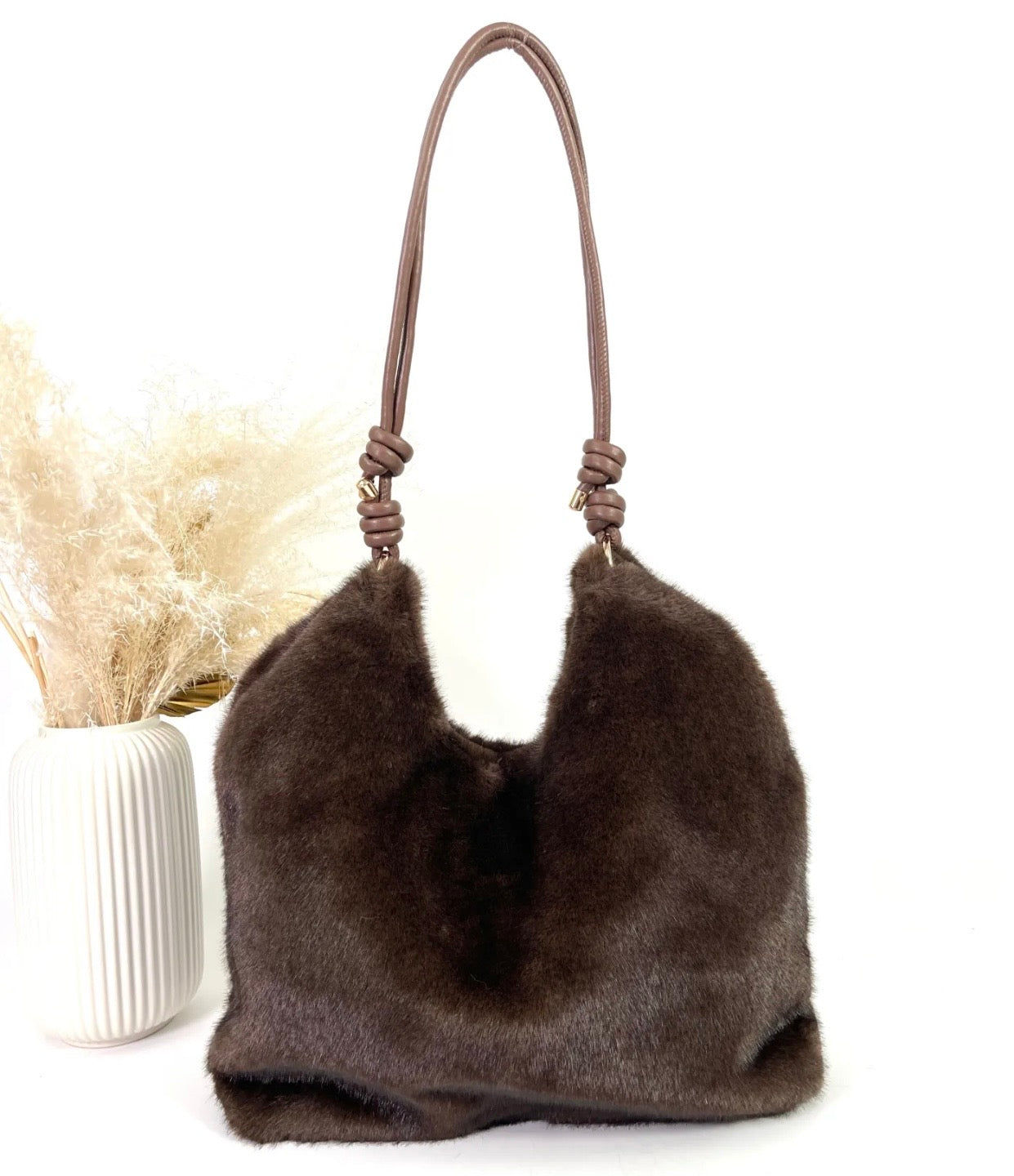 SAC FAUSSE FOURRURE LEA CAFE
