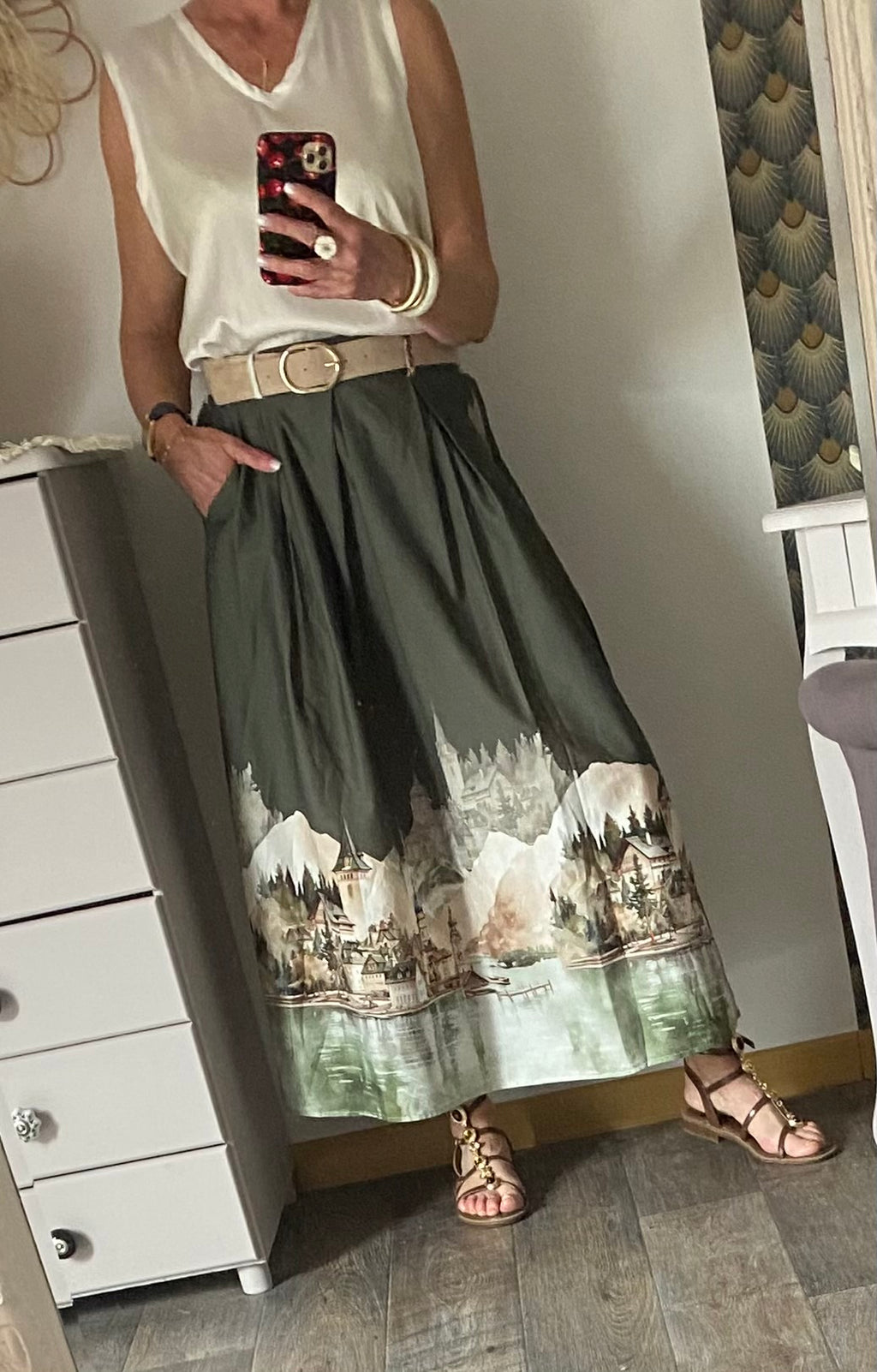 JUPE DOLCE VITA  KAKI  TU 36/42