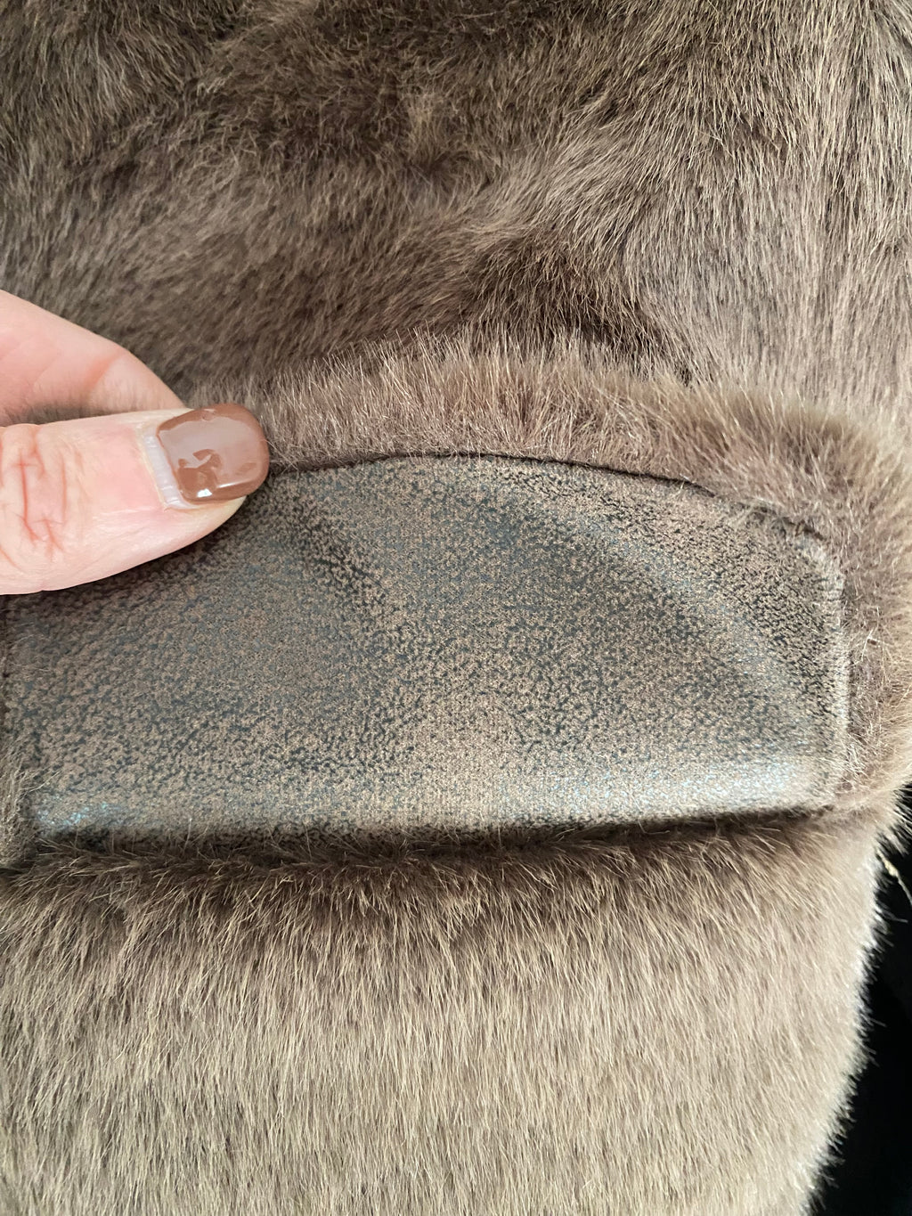 VESTE FAUSSE FOURRURE JADE  CAFE  TU 36/44