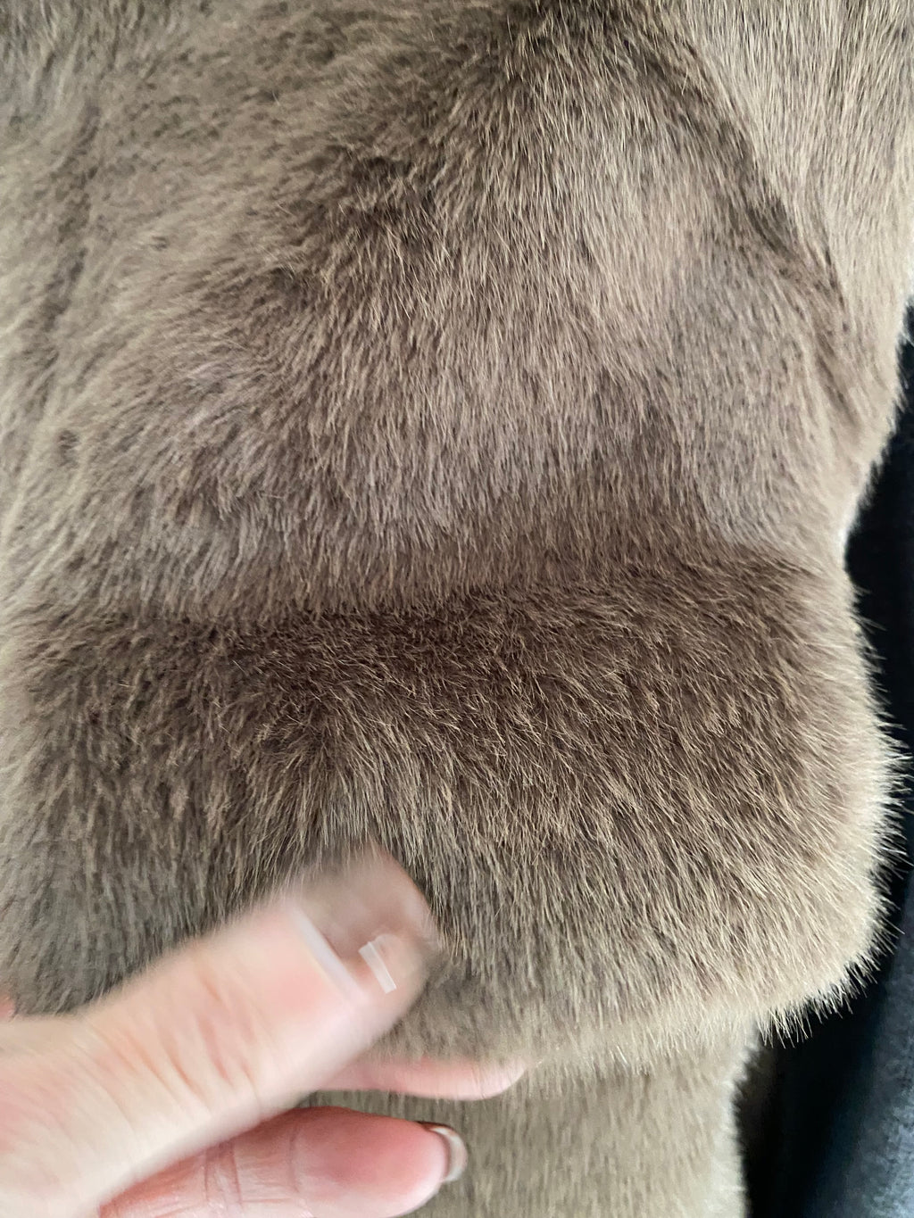 VESTE FAUSSE FOURRURE JADE  CAFE  TU 36/44